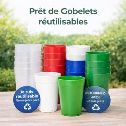 Prêt de Gobelets réutilisables