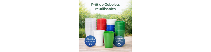 Gobelets réutilisables